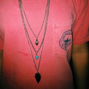 BRAND NEW!!! Turquoise Stone Necklace Set